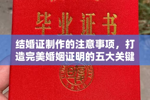 寮步结婚证制作的注意事项，打造完美婚姻证明的五大关键点