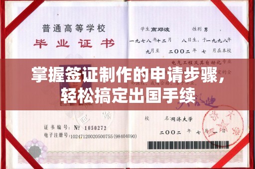 寮步掌握签证制作的申请步骤，轻松搞定出国手续