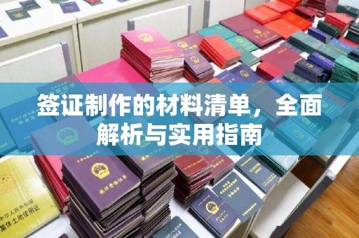 寮步签证制作的材料清单，全面解析与实用指南