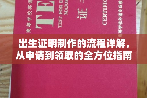 寮步出生证明制作的流程详解，从申请到领取的全方位指南